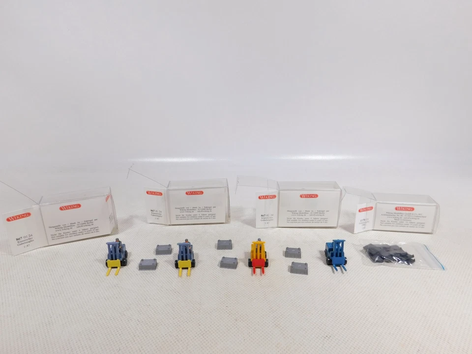 Wiking 1:87 H0 4x Muletto 867 01 24 867 02 24 1170 01 Mint + Box # EG890-0,5 - Immagine 4 di 4