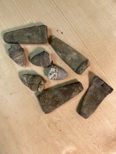 Dug Civil War Cavalry Burnside Bullet Grouping Recovered From Gravelly Run Va.