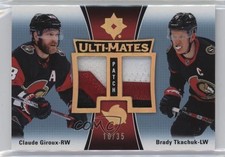 2022 Upper Deck Ultimate Collection 10/35 Claude Giroux Brady Tkachuk Patch jg2