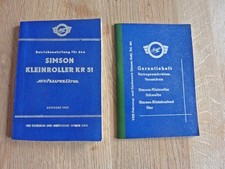 Original Betriebsanleitung Simson KR 51 Schwalbe 1965 + Garantieheft Sammler Top