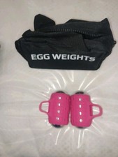 EGG WEIGHTS 3.0 Lb Set 1.5each egg Cardio Max New with carry bag