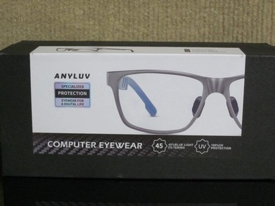 Anyluv Blue Light Blocking Glasses Men Computer Gaming Glasses Lightweight