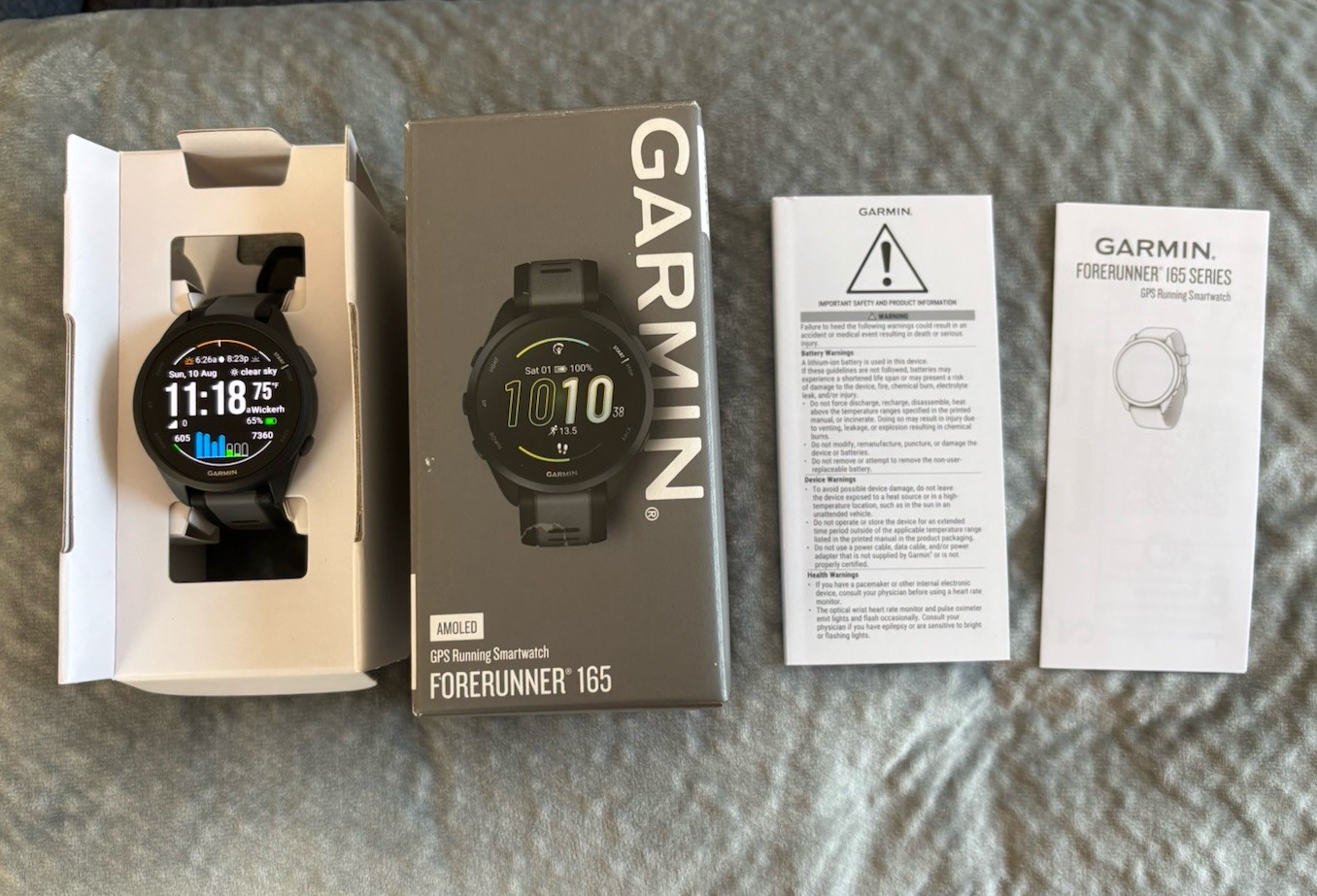 Garmin Forerunner 165 GPS Running Smartwatch with Training Features-image