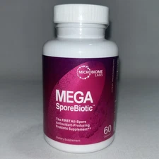 Microbiome Labs Mega Spore Biotic Probiotics For Digestive Health 60 Caps 