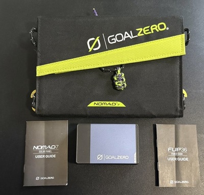 #ad Goal Zero Nomad 7 Portable Solar Panel With Flip 36 Power Bank Used $39.99