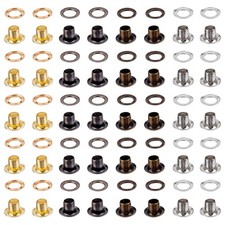 200 Sets 4 Colors Eyelets and Grommets 3MM Hole Self Backing Eyelet