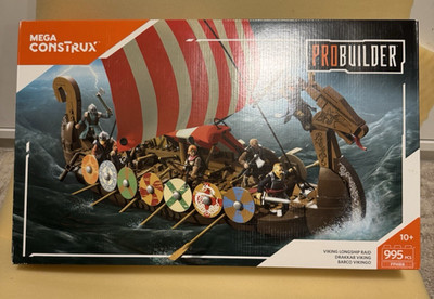 NEW/SEALED/RARE : Mega Construx FPH88 PROBUILDER VIKING LONGSHIP RAID 