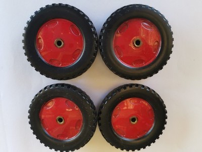 Lot De 4 Roues De Charrette MECCANO Ref 19a - Occasion Proche Neuf