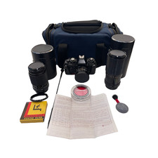 Sears KSX Super 35mm SLR Film Camera Bundle 50mm f1.7 80-200mm f4 Lenses READ