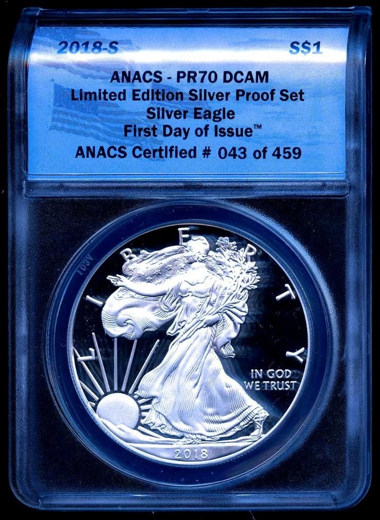 アメリカ　イーグル銀貨　２０１８年　PCGS PR70DCAM アメリカ イーグル銀貨 2018年 PCGS PR70DCAM アメリカ イーグル