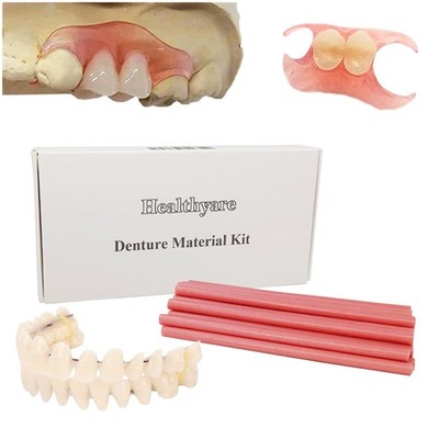 Denture Repair Kit with Flexible Gum Material