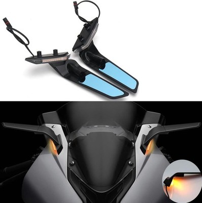 RUNNING PANTHER Rearview Mirrors with LED Turn Signal Light for BMW S1000RR 2019