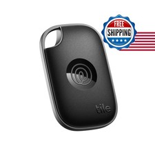 Life360 Tile Pro Bluetooth Tracker Key Finder iOS Android 1-Pack Black
