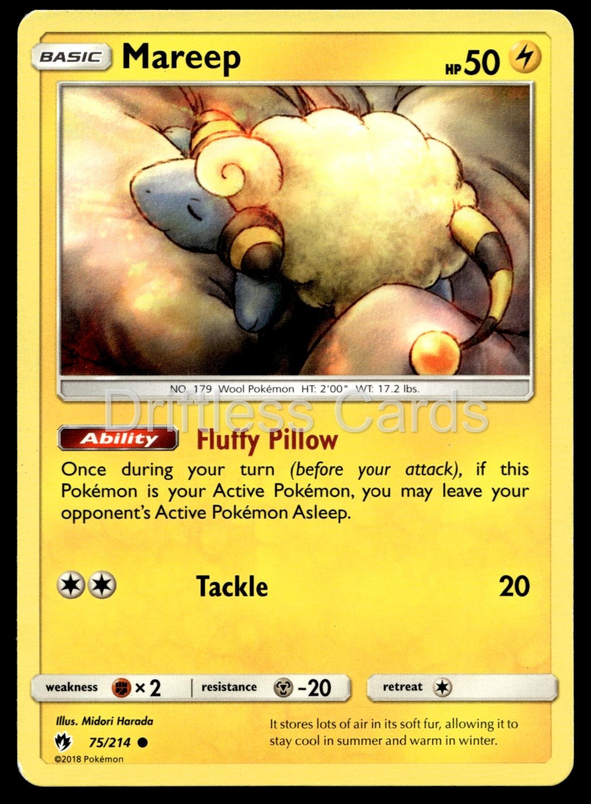 Mareep 75/214 Common Lost Thunder Pokemon LP