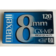 Maxell 8mm GX-MP High Quality Camcorder Cassette Videotape 120 Minutes