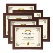 8.5 x 11 Picture Frames Set of 6, 8.5 by 11 Photo Document Certificate Frame ...