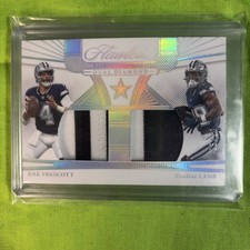 2024 Panini Flawless Dual Diamond Memorabilia Dak Prescott, CeeDee Lamb /20