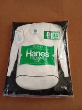 Vintage Hanes Men's Thermal Top Size XL Extended Tail 1984 New Old Stock