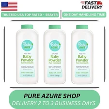 Baby Love  Baby Powder, Pure Cornstarch, 10-oz. pack of 3