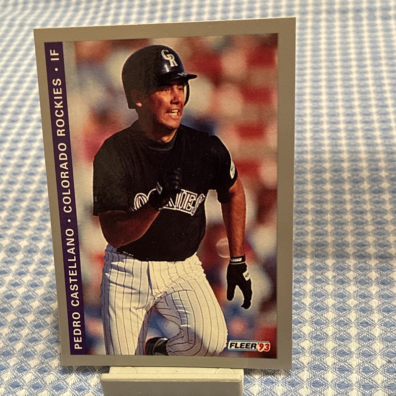 Fleer 1993 Final Edition Pedro Castellano Colorado Rockies #F-24 Rookie