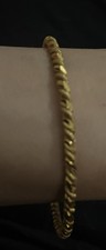 Stunning 21k Yellow Gold Twisted Bangles Internal Diameter 6.2/6.3cm approx 18g