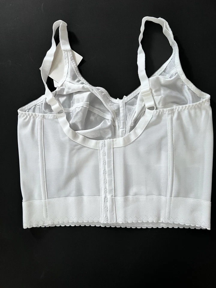 Sujetador Carnival Nuevo con Etiquetas Tres Cuartos Talla 40D Blanco Inalámbrico 720 Copa Nylon Foto 4 de 4