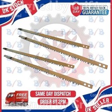 FOUR 21" BOW SAW BLADES SHARP SPARE REPLACEMENT FOR TREE WOOD BRANCH LOG PRUNING
