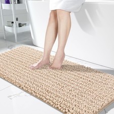 Luxury Chenille Bathroom Runner Rug Non-Slip Extra Soft Absorbent Shaggy Mat