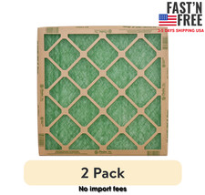  2 pack AAF Flanders 16" x 25" x 1" Nested Glass MERV 1 Air Filter 4 Filters 