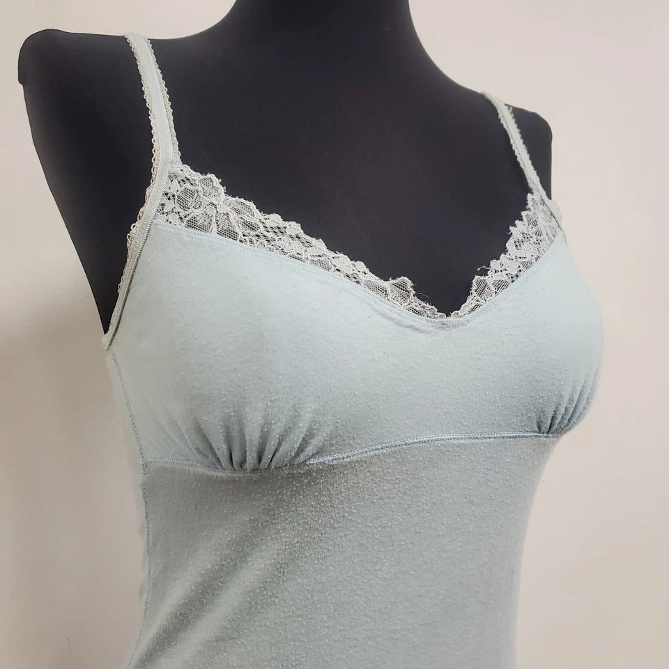 Babydoll de Colección Abercrombie Fitch Para Mujer Y2K Borde de Encaje Cami Talla M Bella Swan 90S Foto 2 de 4