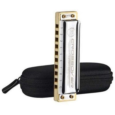 NEU: Hohner Marine Band Crossover Mundharmonika C-Dur Bambuskorpus inkl. Etui