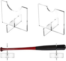 Baseball Bat Display Holder Clear Acrylic Baseball Bat Stand for Desktop, Horizo