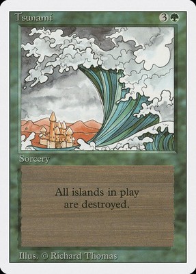 1x Tsunami - LP - Revised - mtg - SPARROW MAGIC