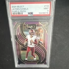 2024 Panini Select Jayden Daniels #112 Purple Prizm RC PSA 9 /75 Premier Level