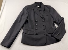 J Crew Women s Black Blazer Size 8 Double Breast 100 Wool