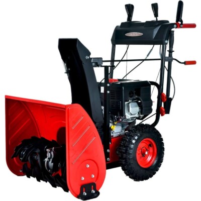PowerSmart Gas Snow Blower 24-Inch 212cc Engine Gas Powered with Electric Start