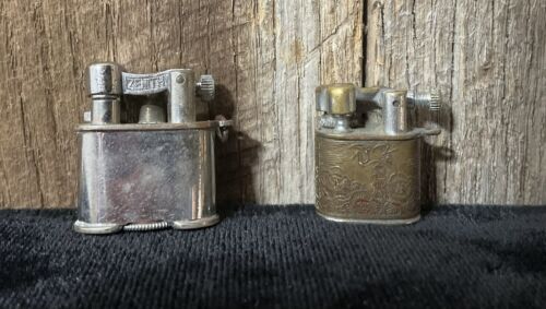 Vintage - Mini Lighter Lot - Muse & Zenith Made In Occupied Japan -Ornate Copper