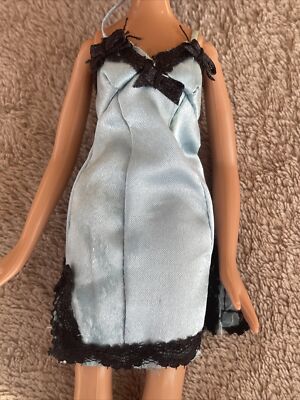 Bratz Puppenkleidung Nighty Night Nite Cloe blau schwarz Nachtwäsche Kleid