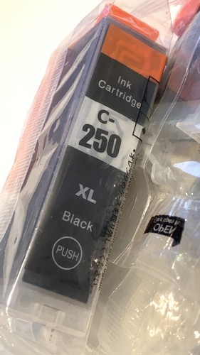 Tinta 5 EZ para Canon Pixma C250XL C251XL Y, Bk, C, M negra amarilla magenta cian - Imagen 6 de 7