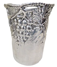 Vintage Arthur Court Grape Wine Champagne Cooler Chiller Ice Bucket 2002 7.75"