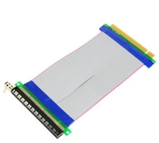 2pcs PCI-E 16x graphics card extension cable flexible cable PCI male to female