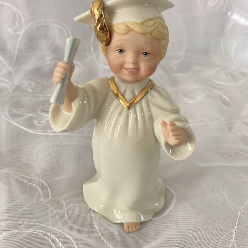 Lenox Barefoot Blessings THE GRADUATE (BOY) Figurine - Original Box Mint
