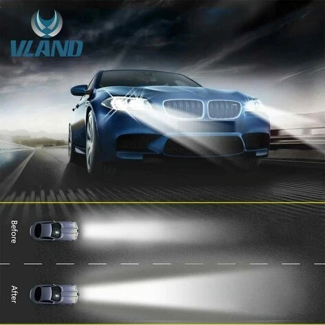 VLAND D2S D2C D2R D2H D4C D4S D4R LED Headlight Bulbs 6000K 50W High Low beam - Picture 3 of 9