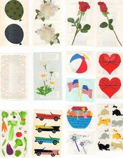 Vintage Mrs Grossman Stickers Lot - Rosebud Kittens Classic Cars   / MS-1867A