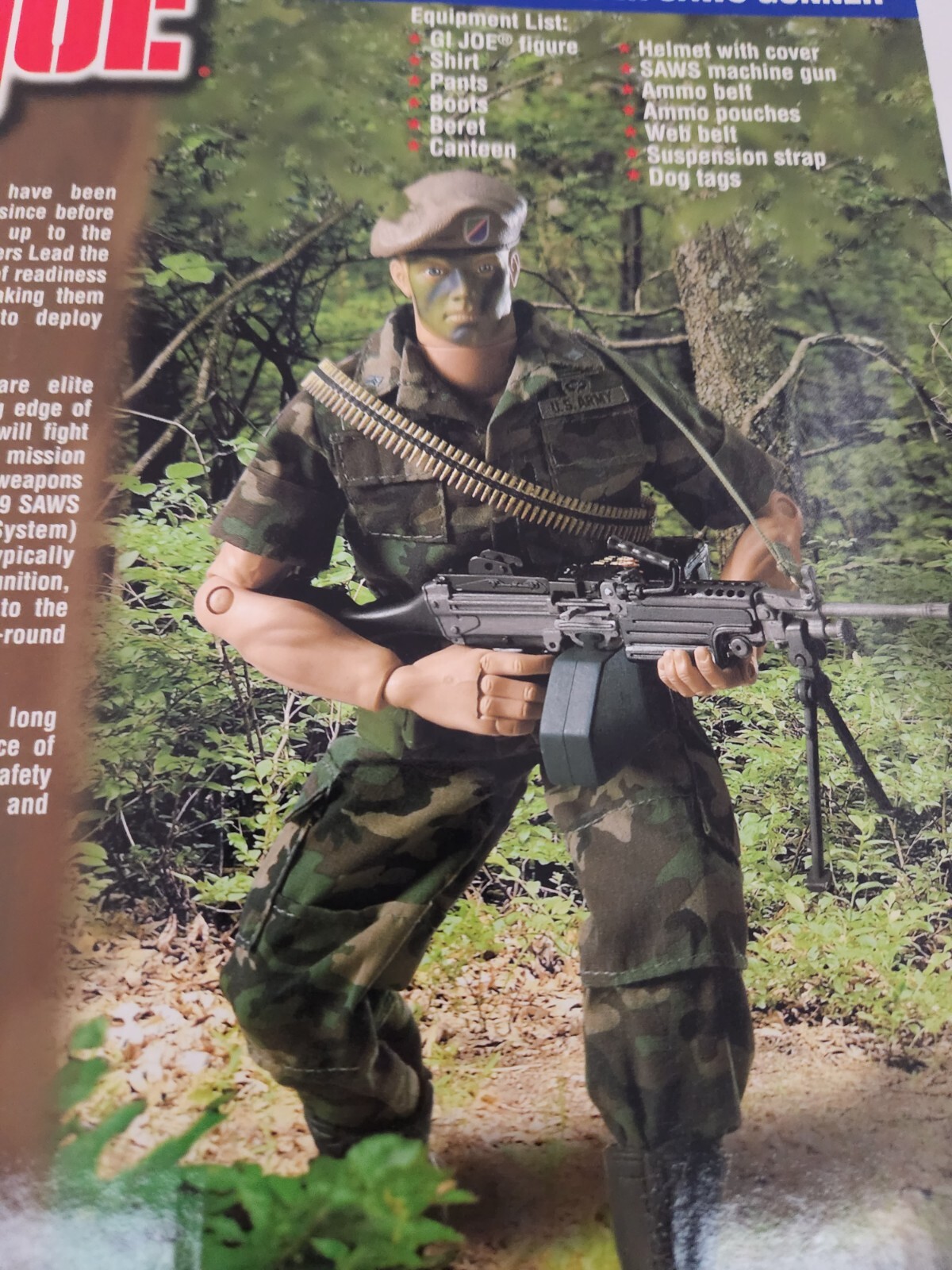 GI JOE ARMY RANGER SAWS GUNNER 2001 G244 eBay