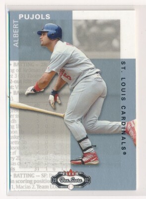 2002 Fleer Box Score Classic Miniatures #79 Albert Pujols Cardinals /2950