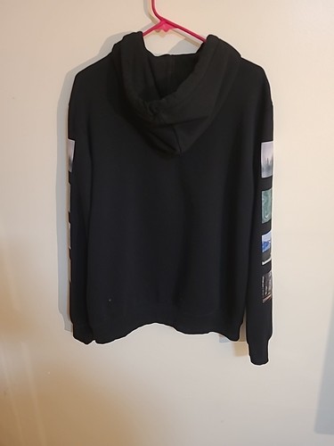 Sudadera con capucha H&M Discovery Channel negra talla mediana - Imagen 5 de 8