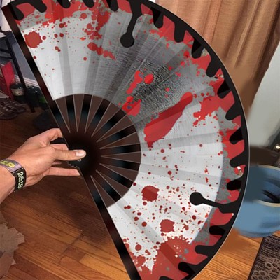 Popping Clack Großer Disco-Fan Lüfter beleuchtet  Für Frauen tanzen
