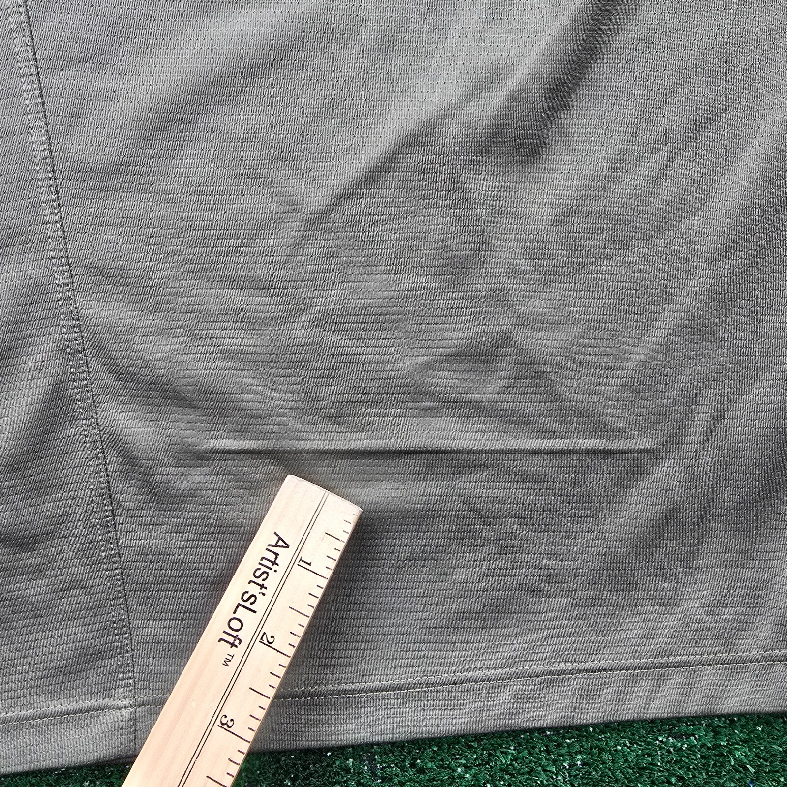 Nike Polo Shirt Mens Medium Gray Graphic Hacked Striped Dri Fit Golf Performance thumbnail 10