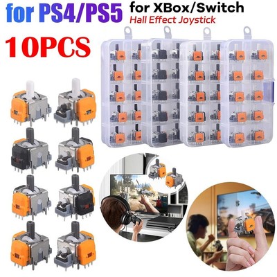 10PCS for Playstation 5 Hall Effect Joystick for PS5/PS4/Xbox/Switch Pro
